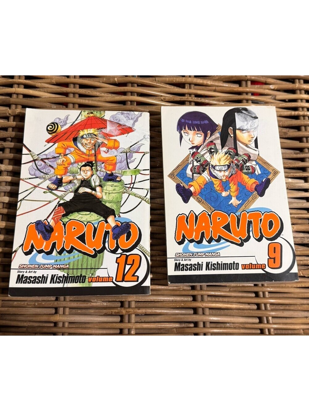 Naruto Volumes 9 & 12 Manga Graphic Novels,